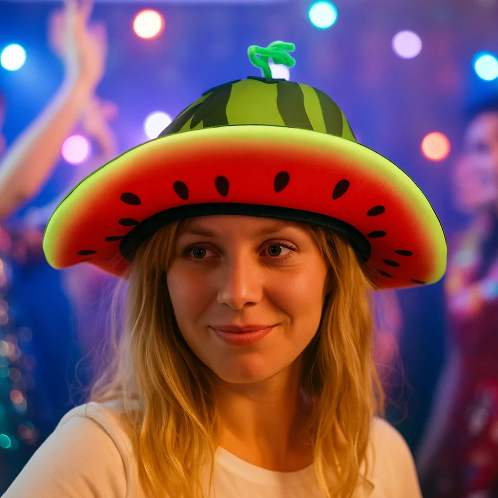 Sun Hat Wide Brim - Beach Cap Creativity Watermelon Hat Comfortable