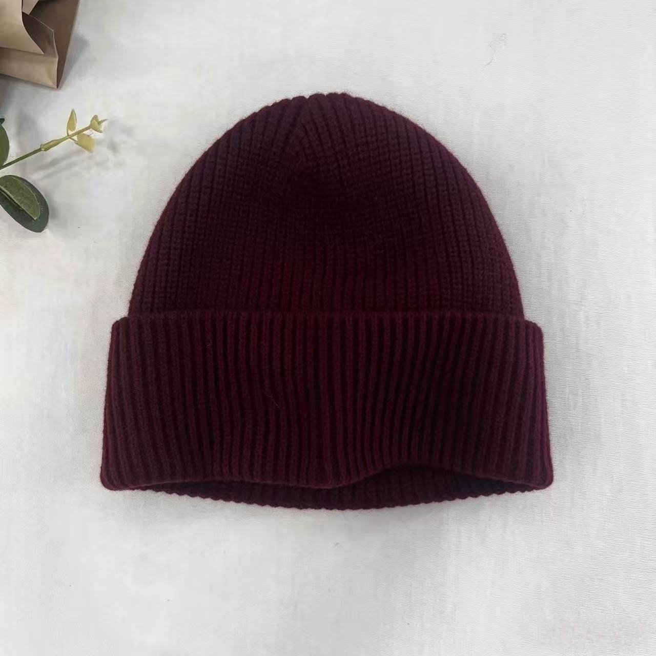 Navy Blue Ribbed Knit Thermal  – обзор и цена Beanie Cuffed Knit