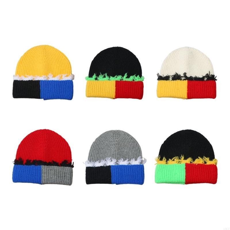 Korean Version Color Matching  – обзор и цена Beanie Cuffed Knit