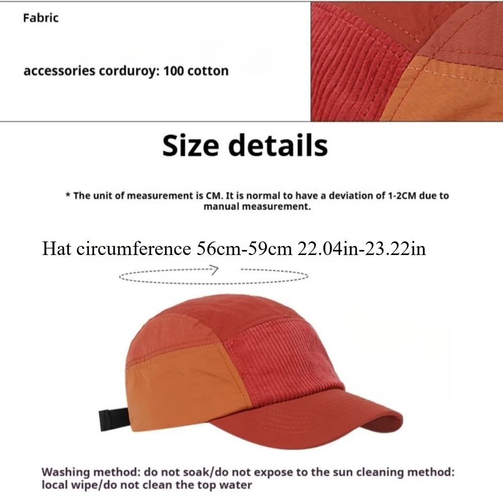 5 Panel Street Style Workwear  – обзор и цена Corduroy Cap 5 Panel