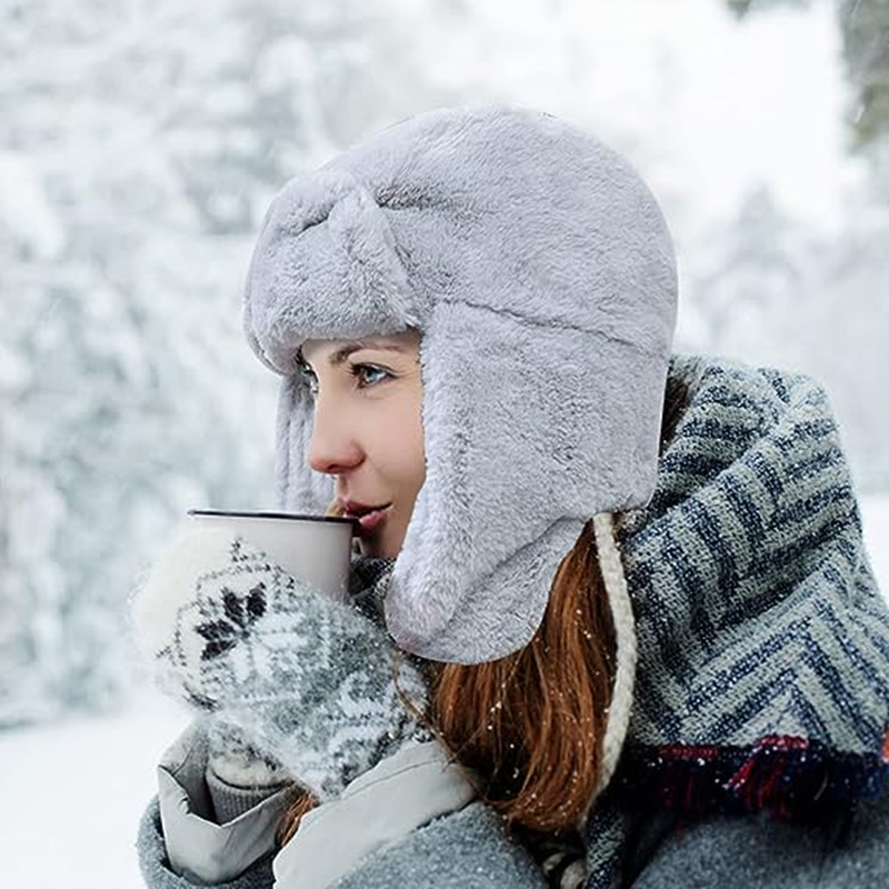 New Winter Warm Thick Plush Bo – обзор и цена Trapper Hat Ear Flap