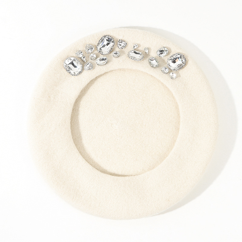 Stunning Rhinestone Wool Beret – обзор и цена Beret French Wool