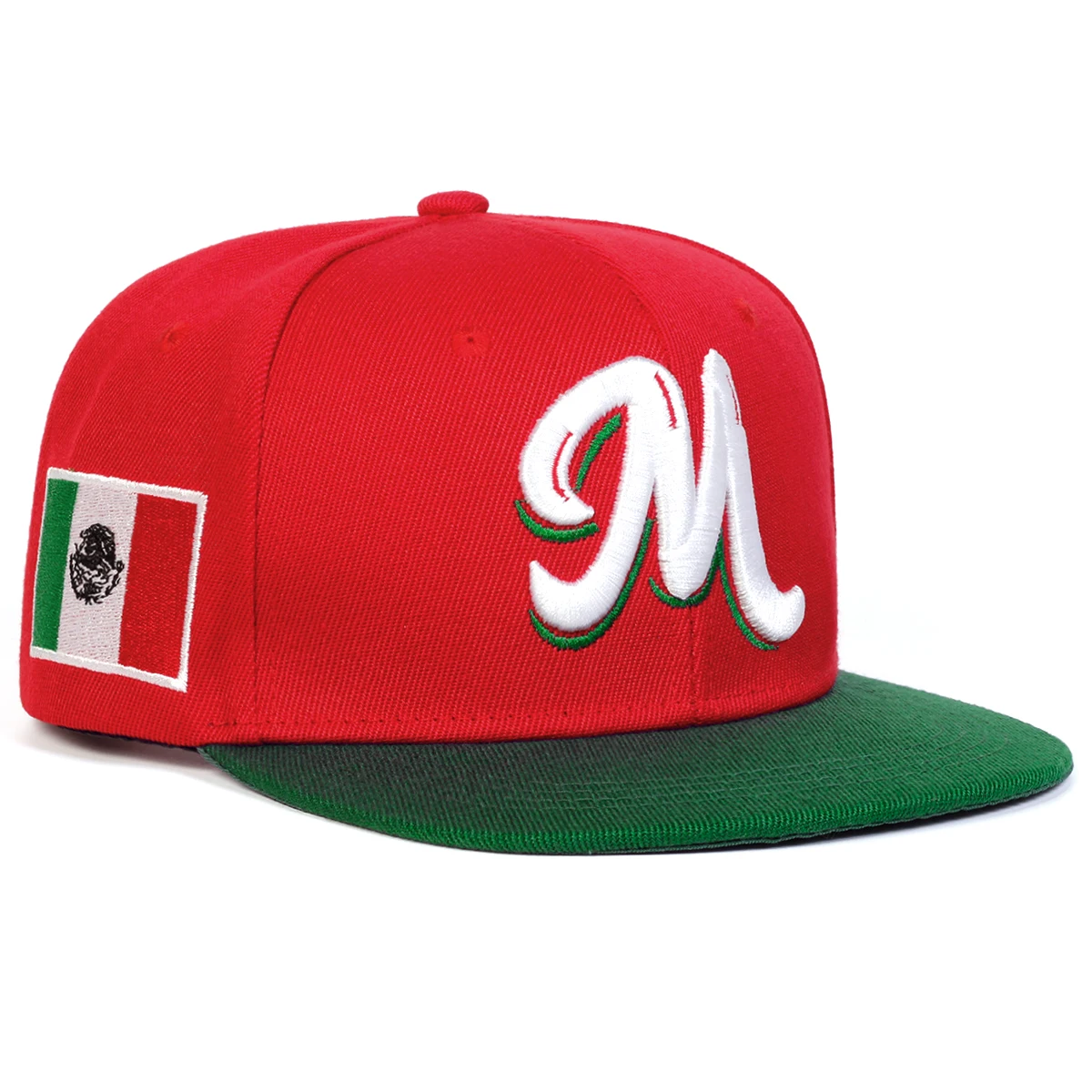 M Letter Embroidered Snapback  – обзор и цена Snapback Hat Flat
