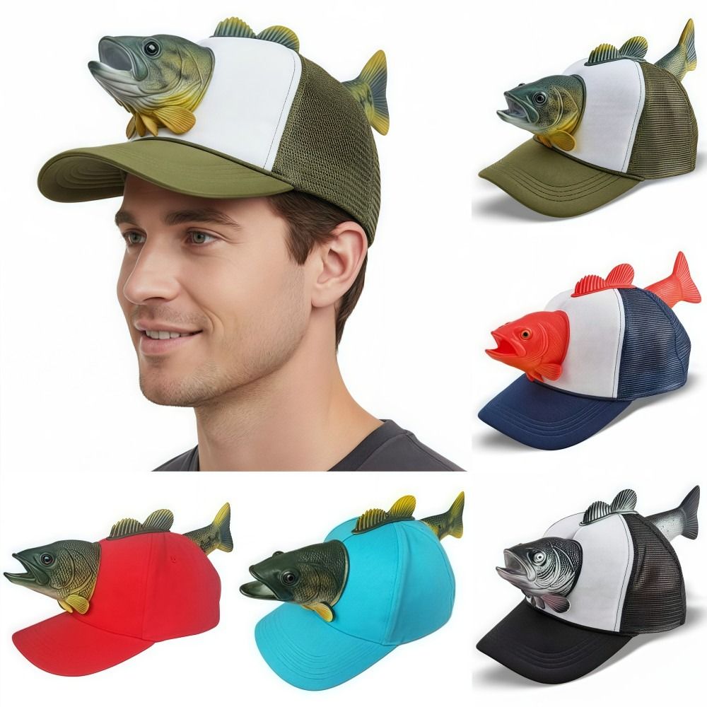 Funny 3D Fish Animal Trucker H – обзор и цена Trucker Cap Mesh