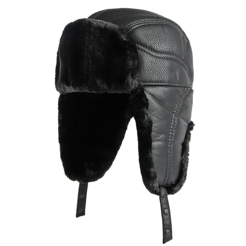 HT4002 New PU Leather Russian  – обзор и цена Trapper Hat Ear Flap