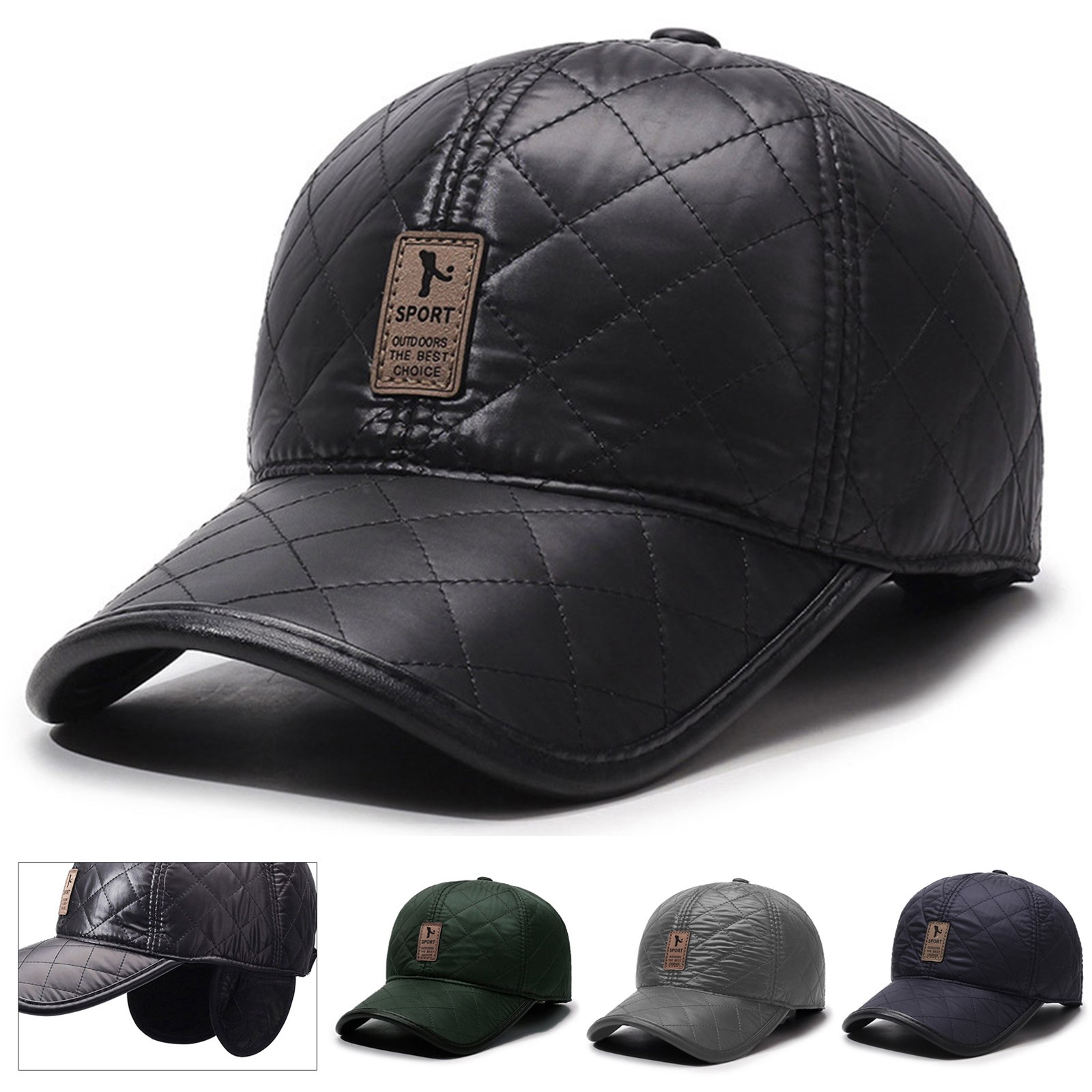 Winter Men PU Baseball Cap War – обзор и цена Winter Trapper Hat