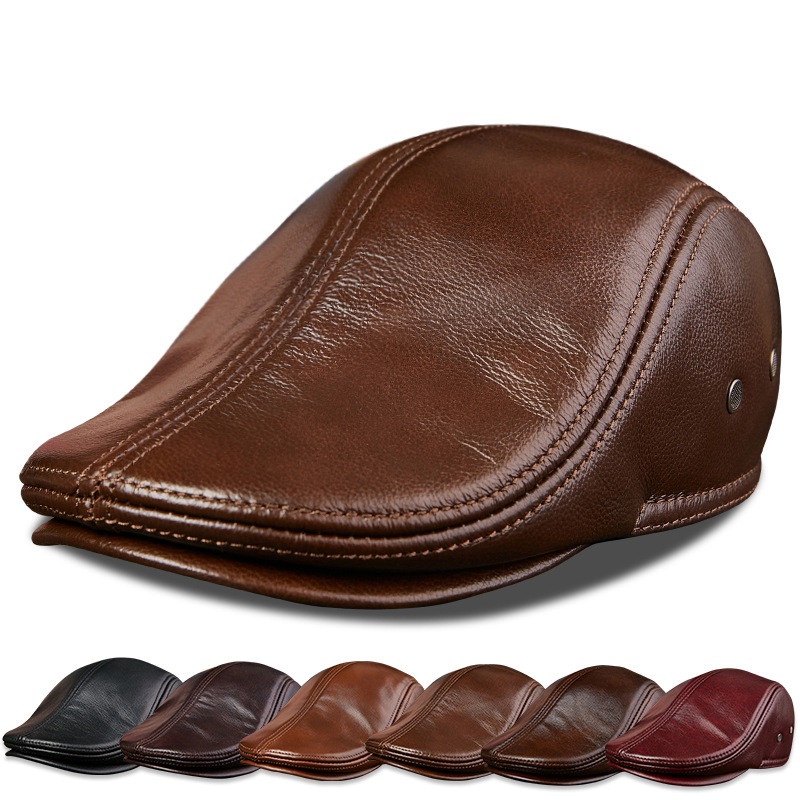 Genuine Cowhide Leather Men Be – обзор и цена Baseball Cap Structured