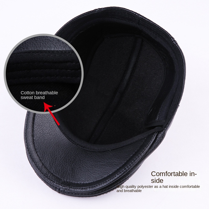 Genuine Cowhide Leather Men Be – обзор и цена Baseball Cap Structured
