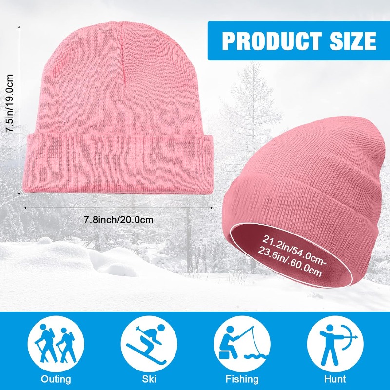 1pc Winter Warm Thick Beanie H – обзор и цена Beanie Cuffed Knit