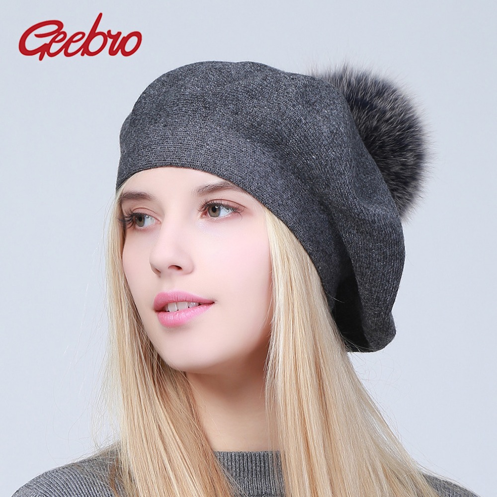 Geebro Women's Beret Hat Winte – обзор и цена Beret French Wool