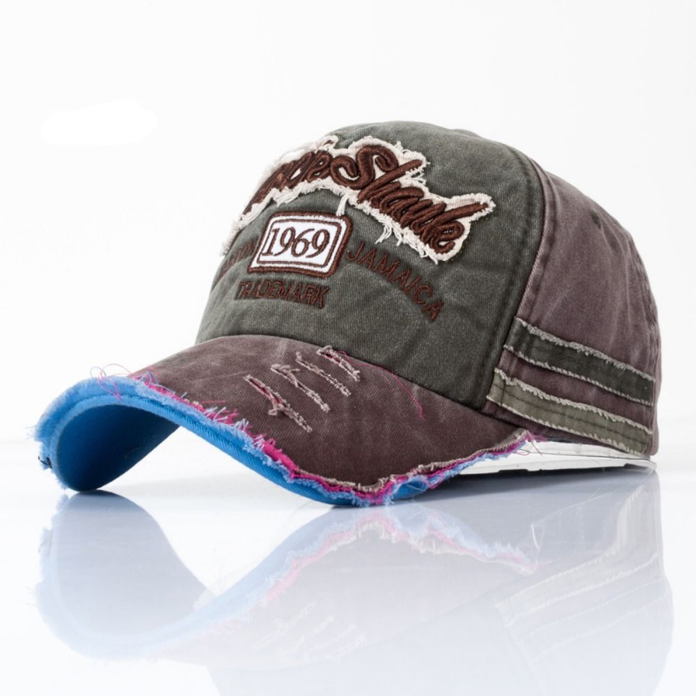 Outdoor Washed Denim Letters B – обзор и цена Dad Hat Cotton