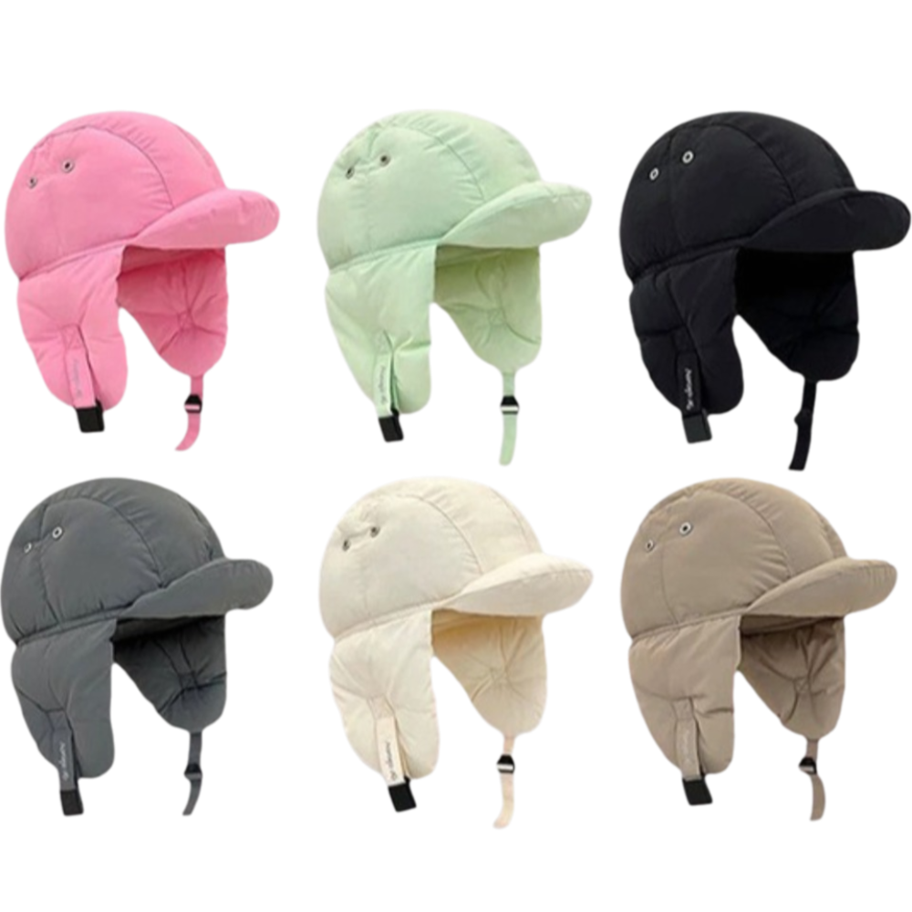 Solid Color Padded Bomber Hats – обзор и цена Winter Trapper Hat