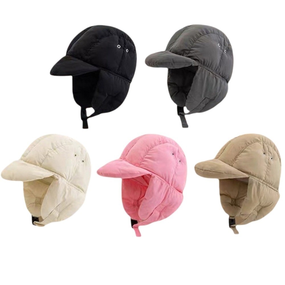 Solid Color Padded Bomber Hats – обзор и цена Winter Trapper Hat