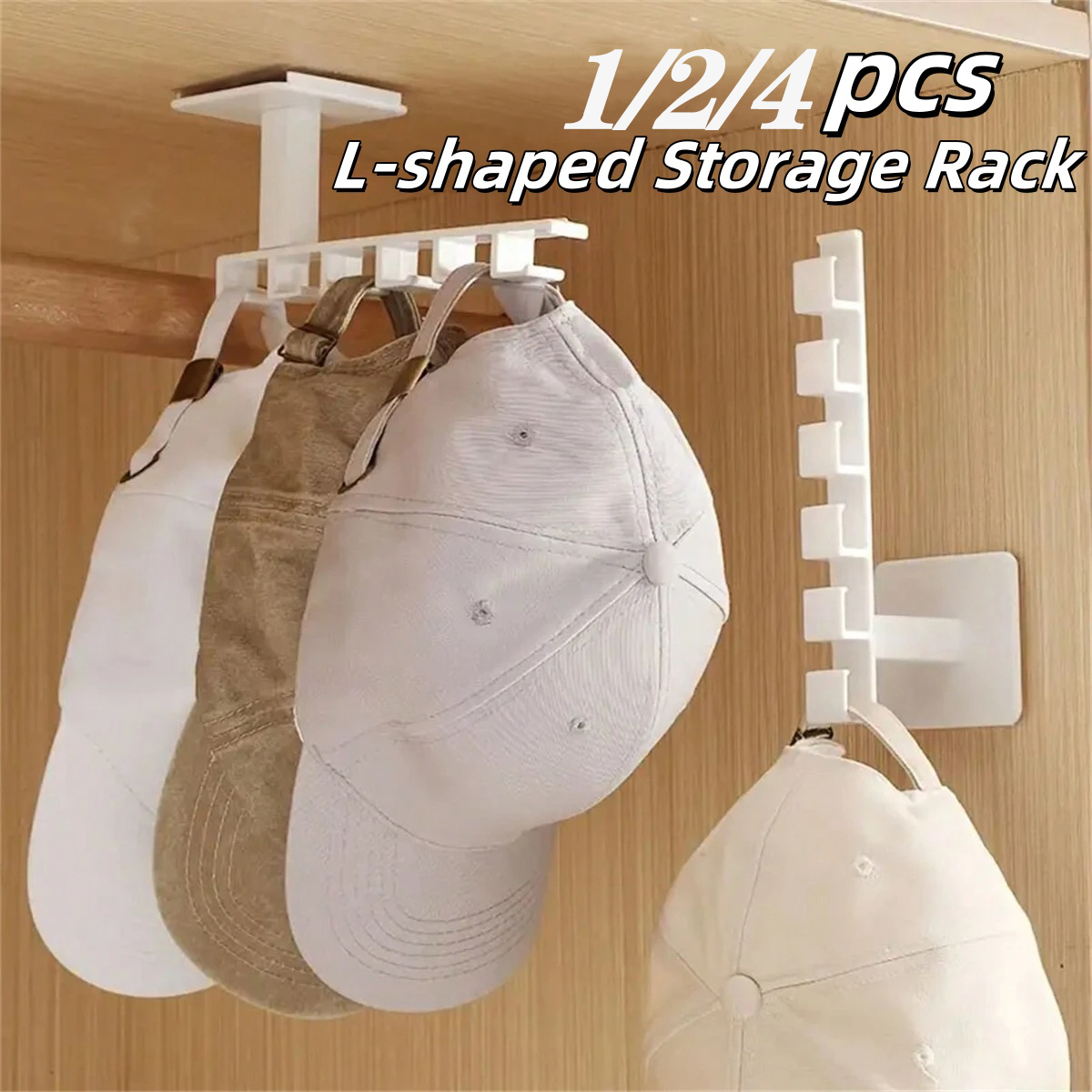 1/2/4Pcs Punch Free Hat Hanger – обзор и цена Baseball Cap Structured