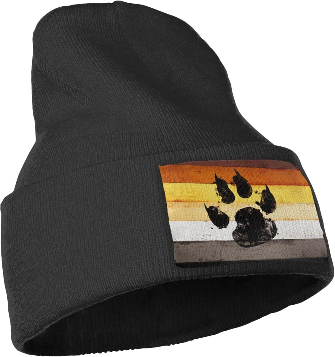 Gay Flag Bear paw LGBT Knit Be – обзор и цена Beanie Cuffed Knit