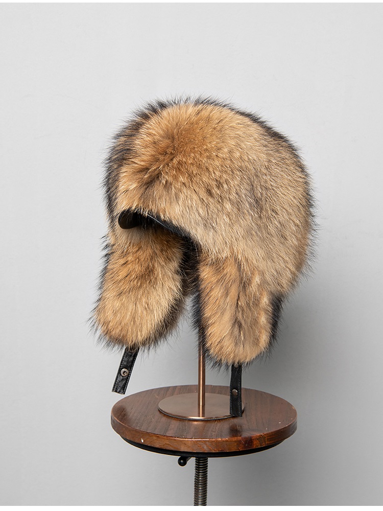 100% Real Fox Fur Hats Women's – обзор и цена Trapper Hat Ear Flap