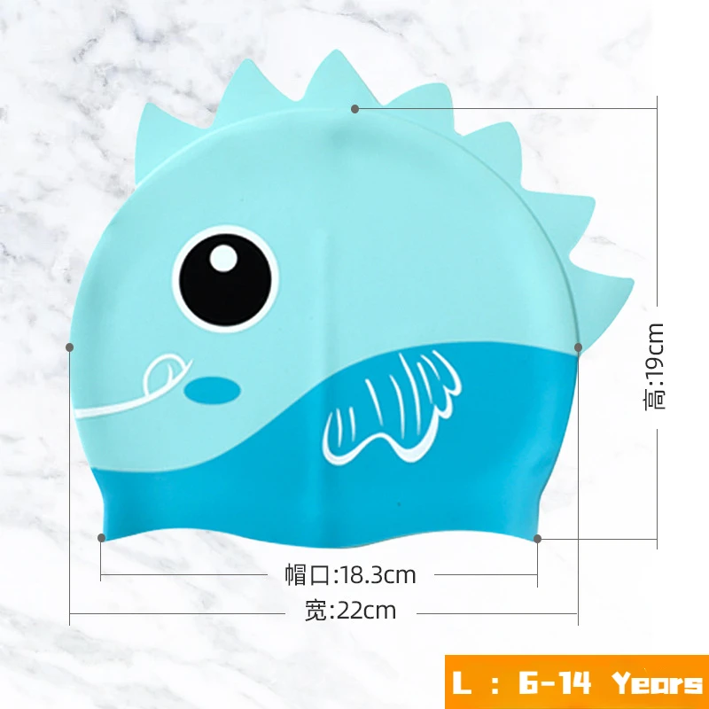 Cartoon Cute Fish Shark Silico – обзор и цена Swim Hat Silicone