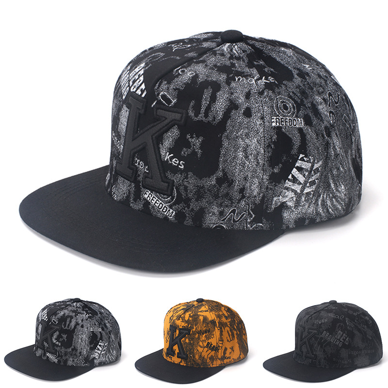K Letter Hip Hop Baseball Caps – обзор и цена Snapback Hat Flat