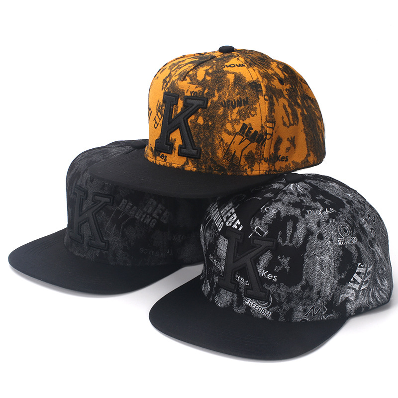 K Letter Hip Hop Baseball Caps – обзор и цена Snapback Hat Flat
